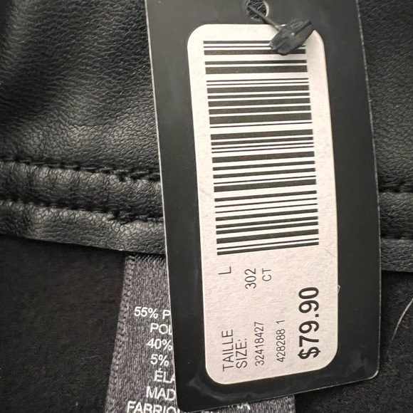 Women's Leather Leggings - Picture 2 of 4